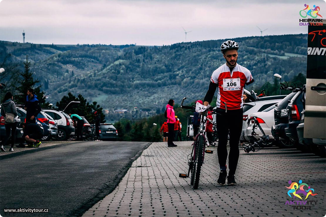Me on bike race